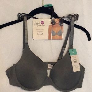 Secret treasure t-shirt bra, size 38b, gray